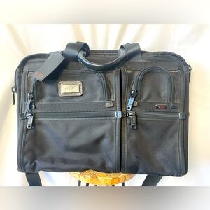 Tumi 2408-7 26114Dh Alpha Briefcase Nylon Black With Shoulder Strap